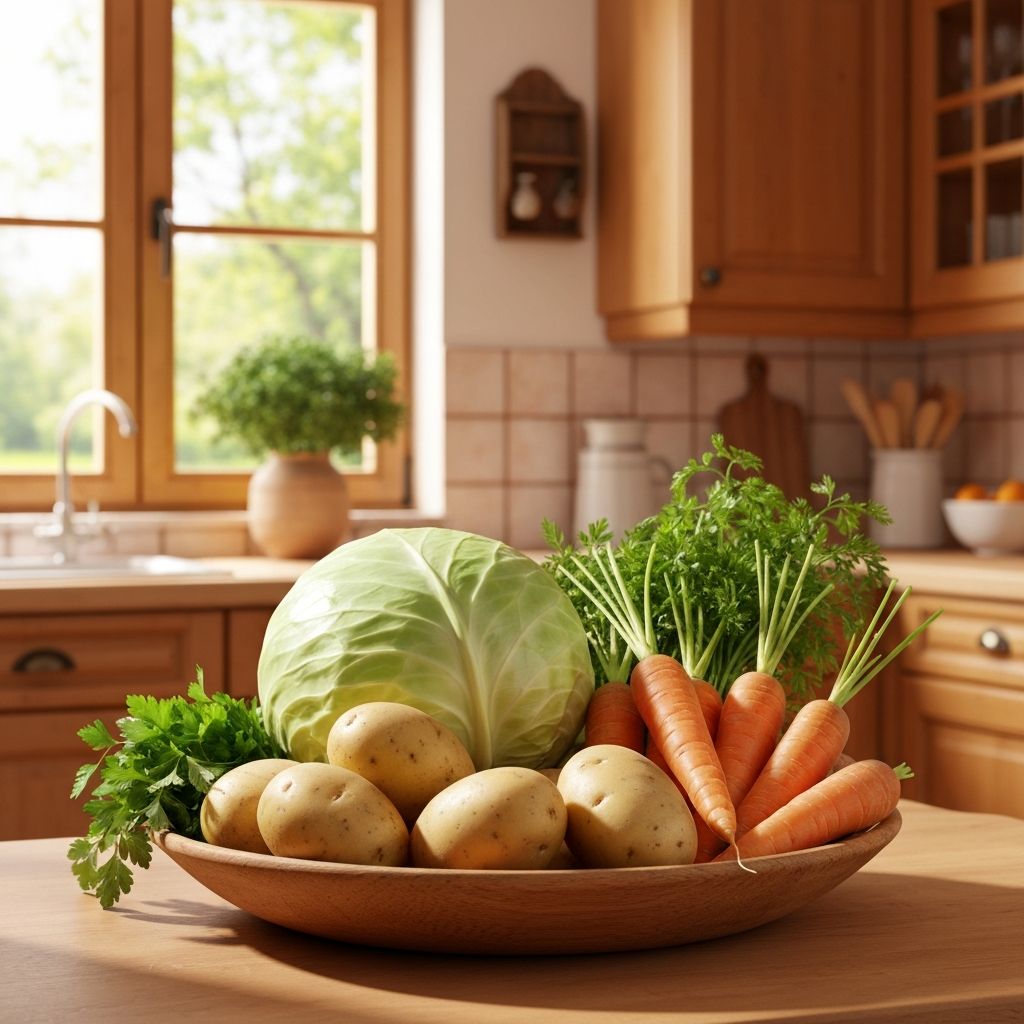 Traditionelles deutsches Gemüse